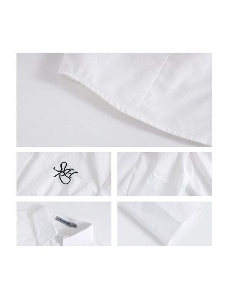 College style short long sleeve inner tops【s0000004055】