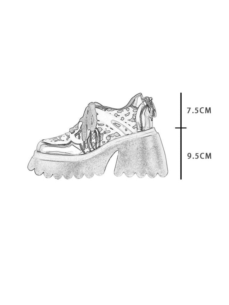 Cow print high heel shoes【s0000002203】