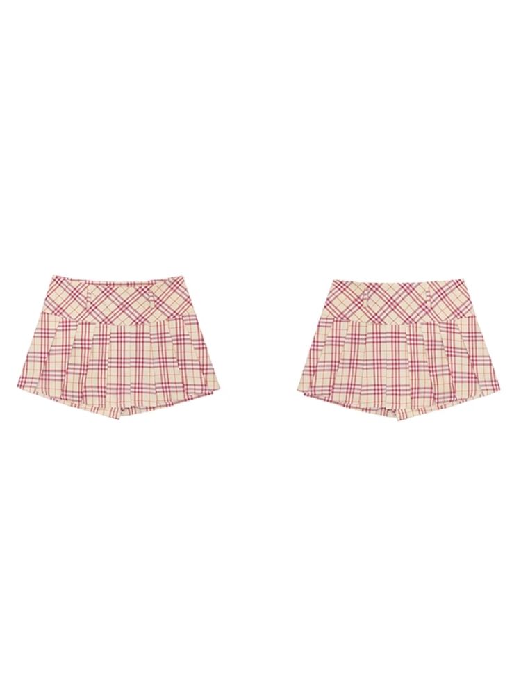 College style pleated skirt【s0000007524】