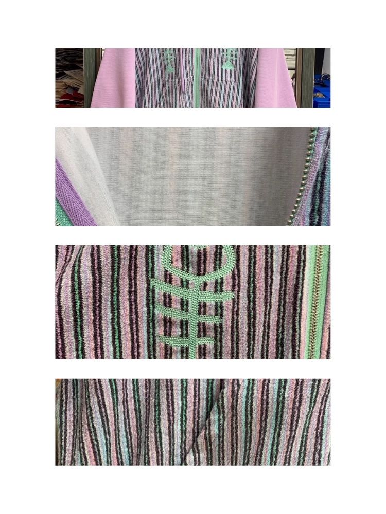 Chain Embroidery Hooded Cardigan【s0000007110】