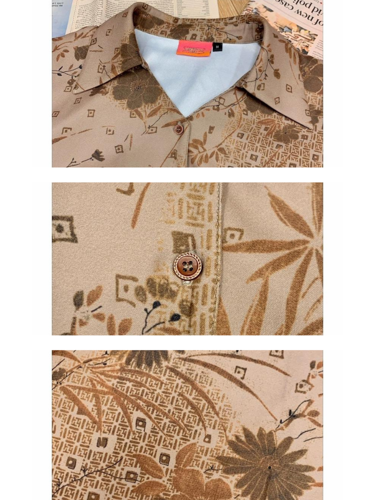 Flower long sleeve shirt【s0000003693】