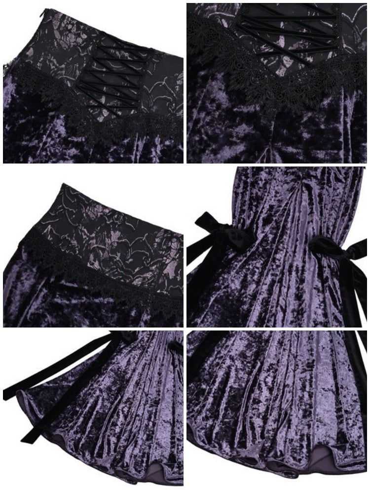 Blood offering original ◆Moon god festival 丝绒类屼荼裙蓥Special multi-purpose long robe half-length