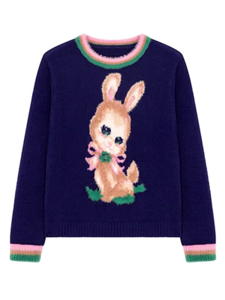 Retro bunny sweater【s0000005346】