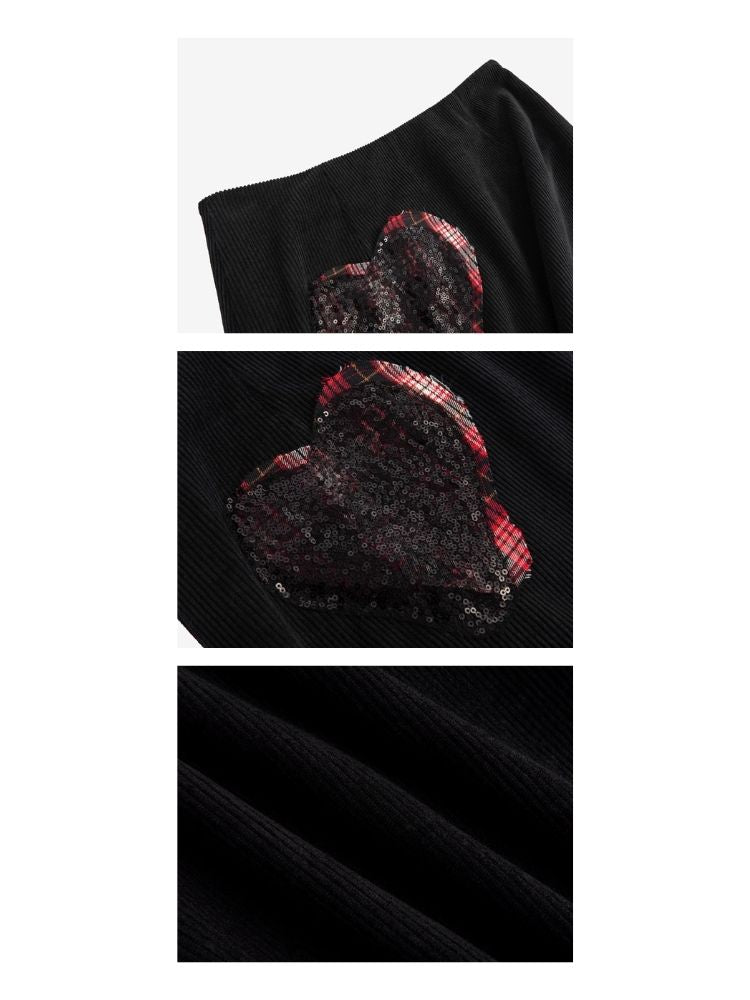 Wrap Hip Mid-Length Halter Skirt【s0000006182】