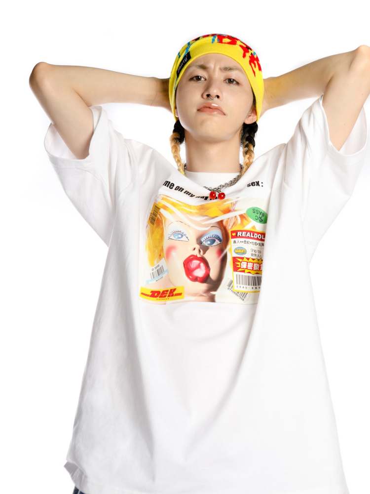 “Life Fucks Me So Hard" Culture Over Size Short Sleeve T-Shirt【s0000008564】