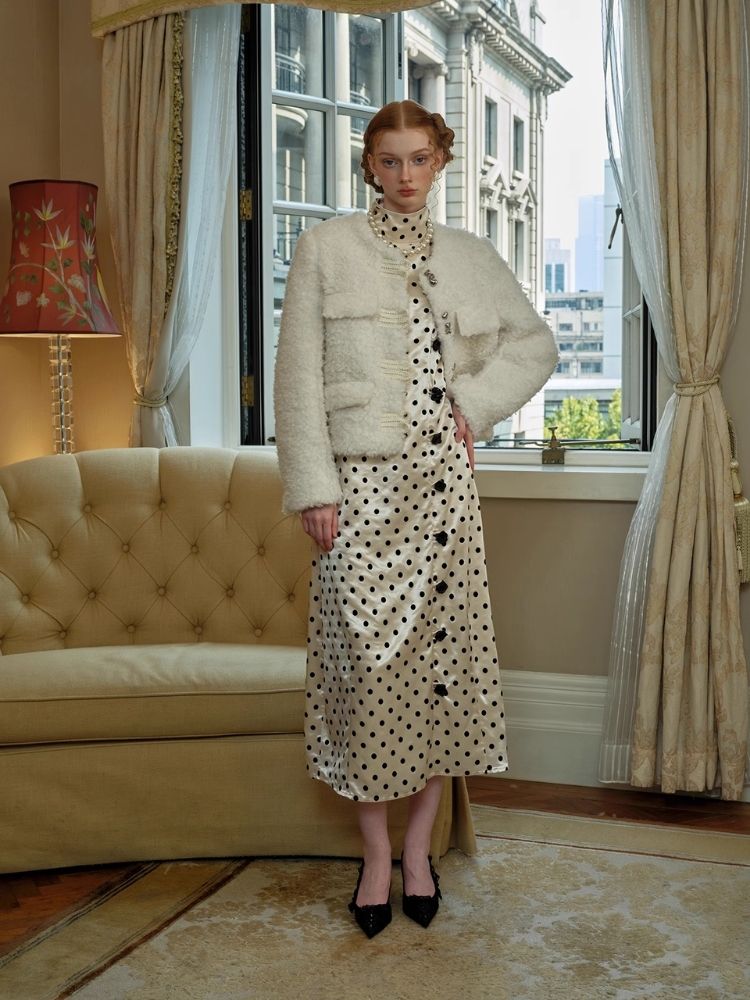 Black Floral Short Sleeve Dress【s0000005441】