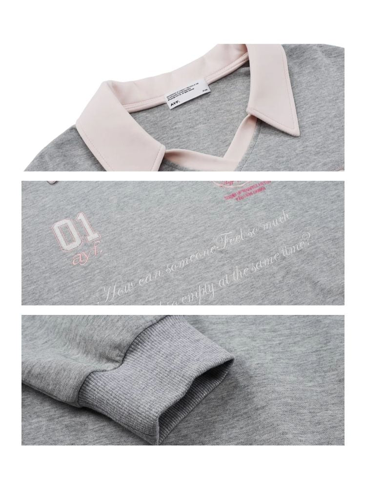 Ballet style embroidered jersey pullover sweater【s0000006312】