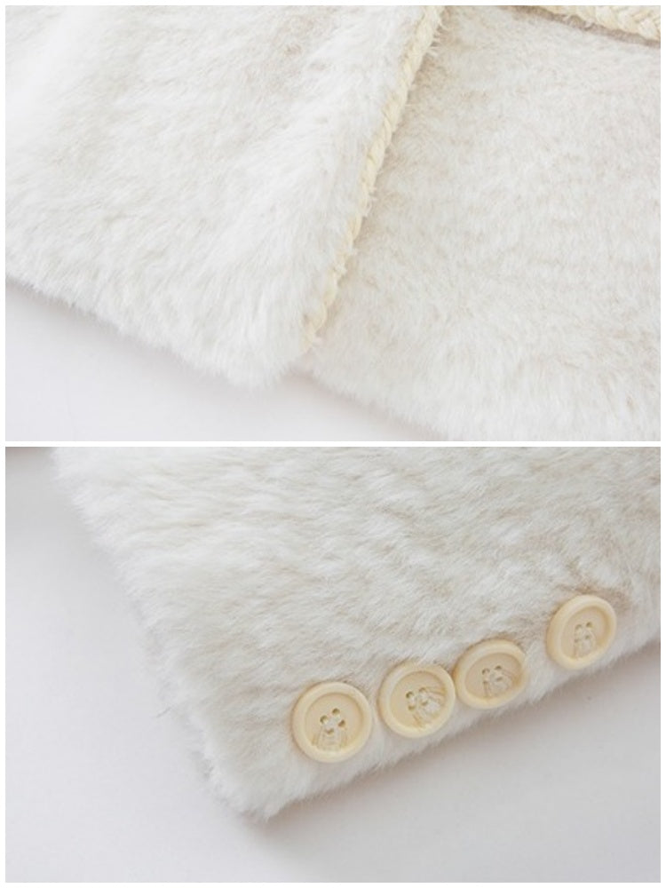 Furry Hairy Twist Jacket Coat【s0000003863】