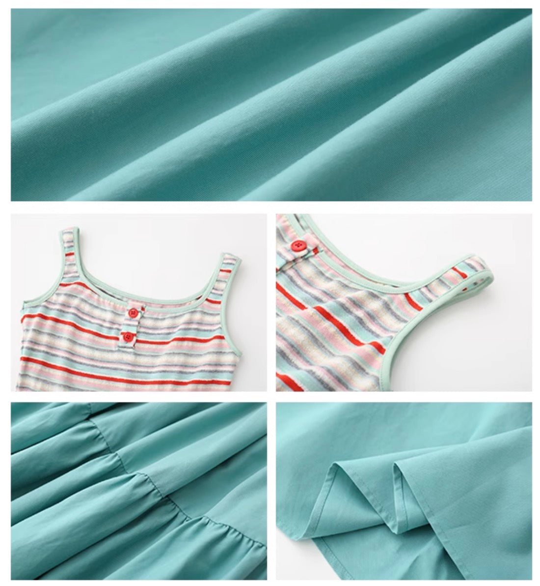 Patchwork A-line Vest Dress【s0000008820】