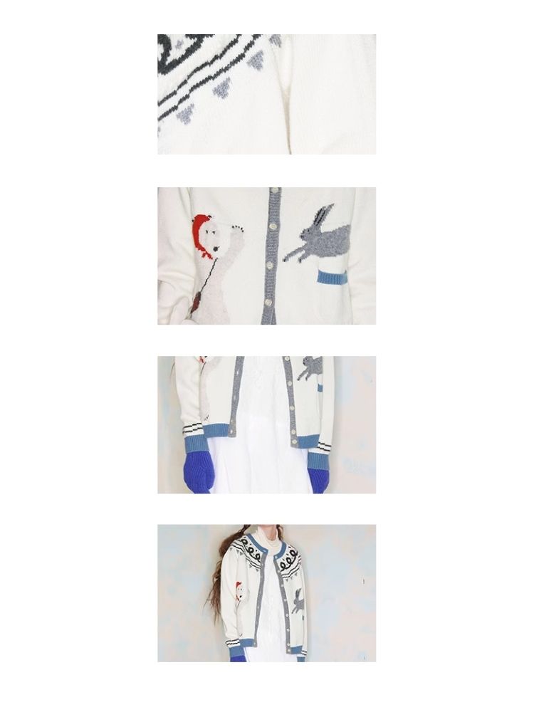 Scandinavian Childish Wool Cardigan【s0000005935】