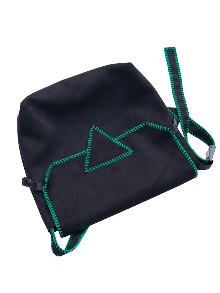 Faux suede nylon waterproof crossbody computer bag【s0000005210】