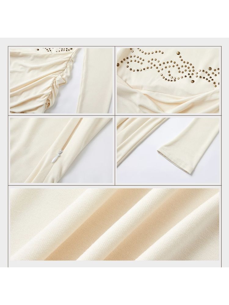 Asymmetric pleated dress【s0000004099】