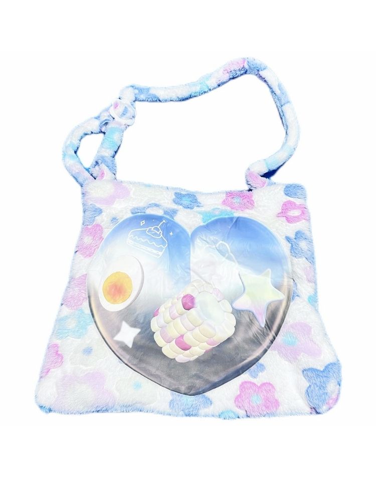 Floral white crossbody women's bag【s0000003668】