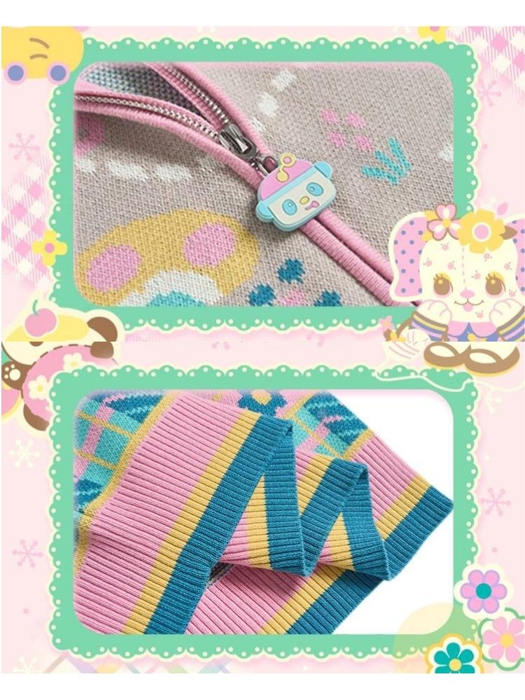 Lapel Peplum Zipper Sweater Cardigan【s0000006115】