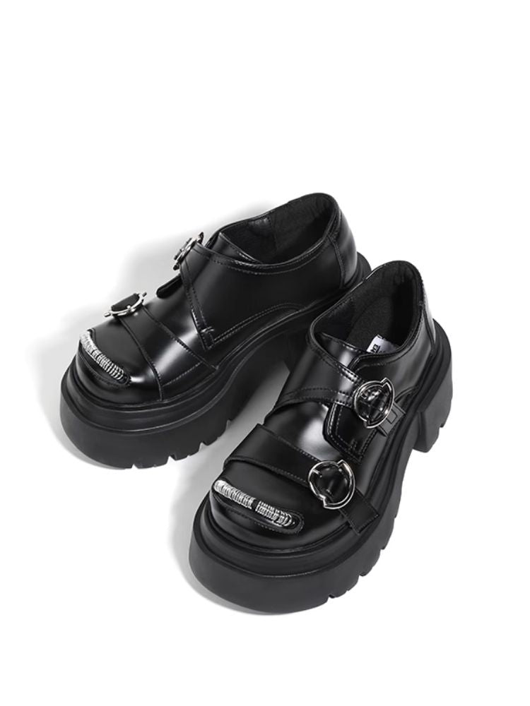 Fake leather platform shoes【s0000003921】
