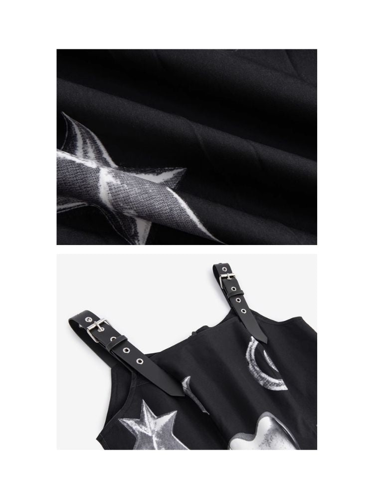 Shoulder Strap Pleated Dress【s0000006185】