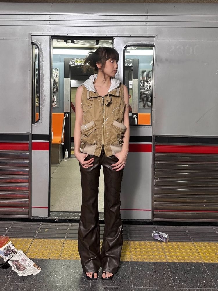 Ink Splash Two Wear Washed Workwear Jacket【s0000006430】