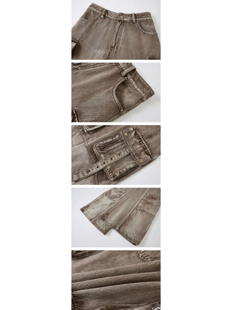 Brown Low-rise Jeans【s0000003259】