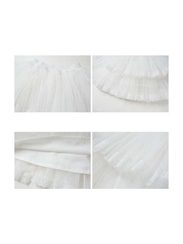 Airy Gauze Lace Ballet Tutu Skirt【s0000007382】