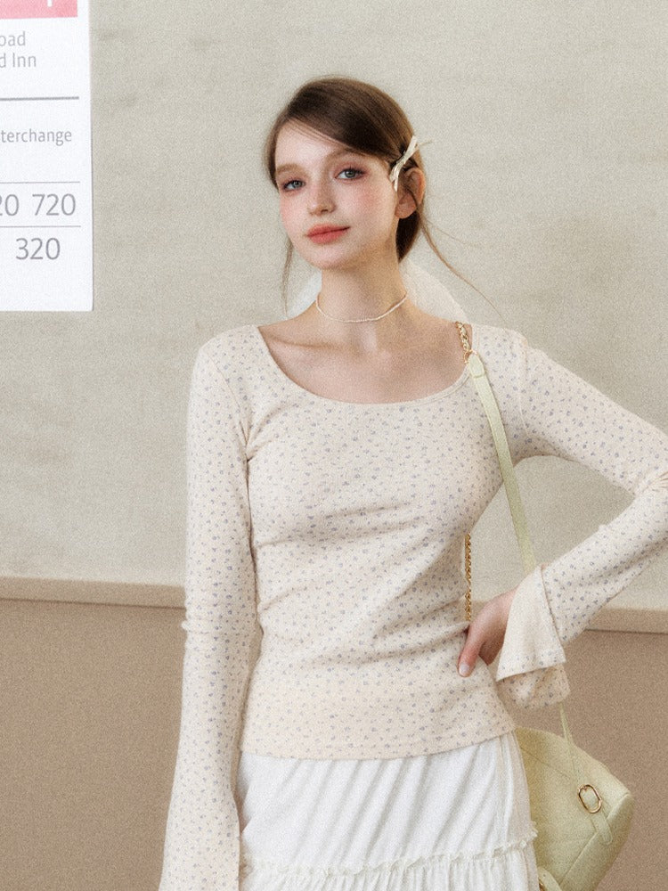 Small Floral Pattern Inner T-Shirt【s0000006478】