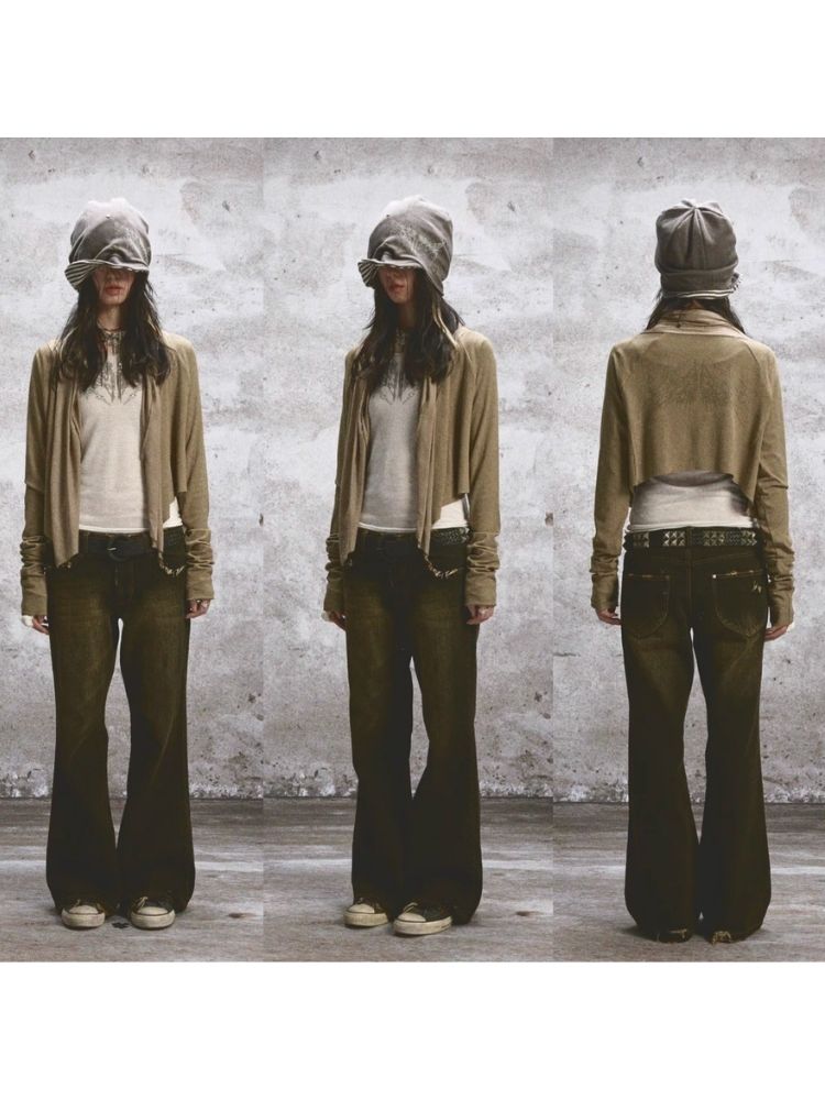 Decadence Long Sleeve Inner Outer Cardigan【s0000005769】