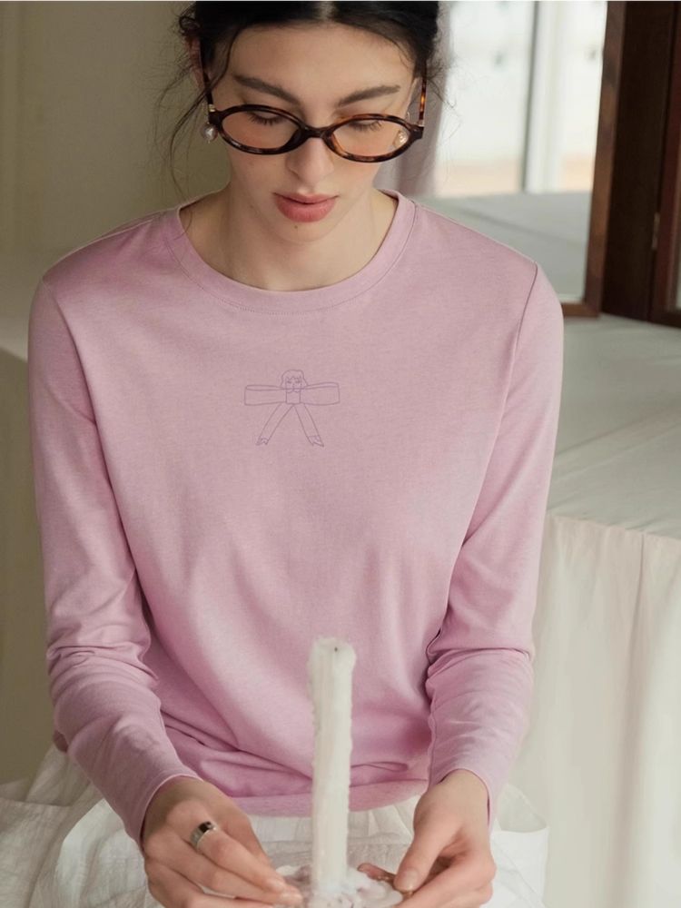 Transparent Long Sleeve Tee【s0000007488】