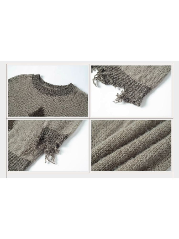 Loose wool sweater top【s0000004081】