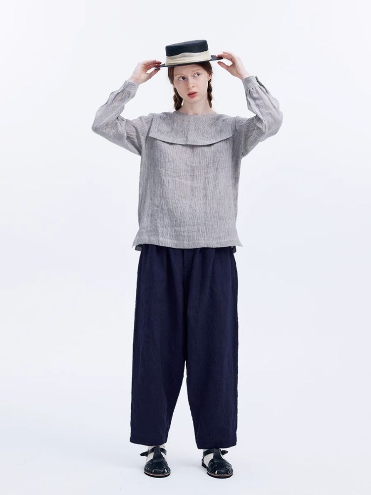 Workwear Blue Small Leg Casual Pants【s0000007954】