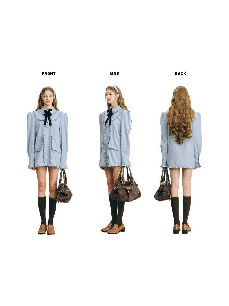 College Style Lace Blouse【s0000004610】