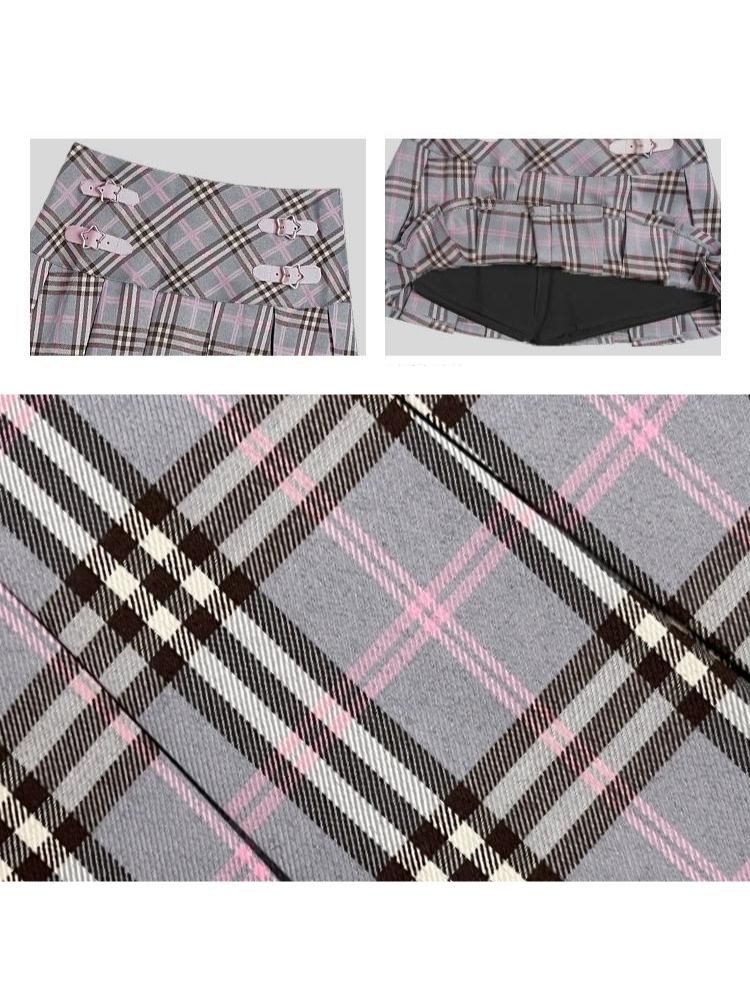 High Waist Pleated Half Skirt【s0000004429】