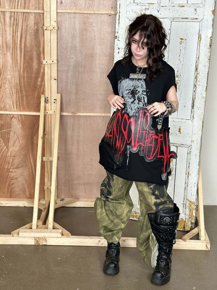 Laser Cut Skeleton Demon Loose Vest【s0000008306】