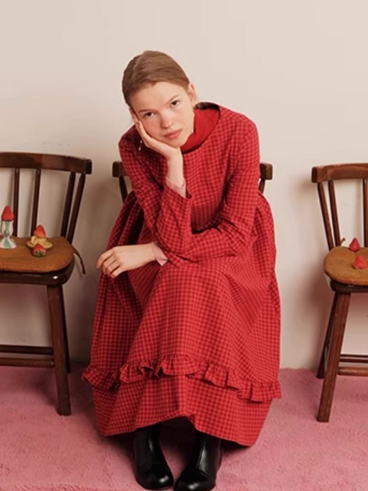 Loose Lace Trim One Neck Dress【s0000006461】