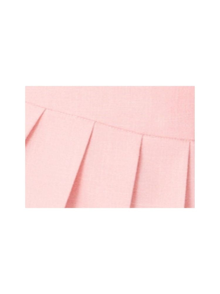 Pleated Half Skirt with Bowknot Belt【s0000006964】