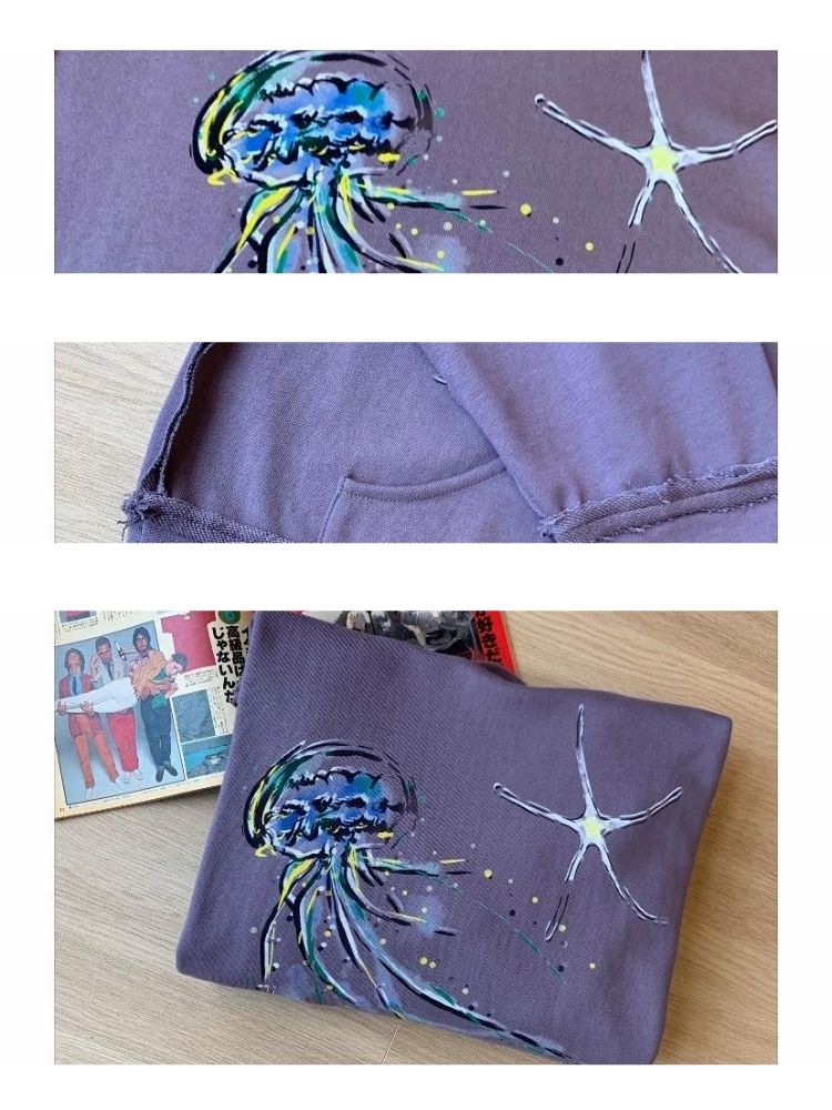 Retro hooded loose sweatshirt【s0000003387】