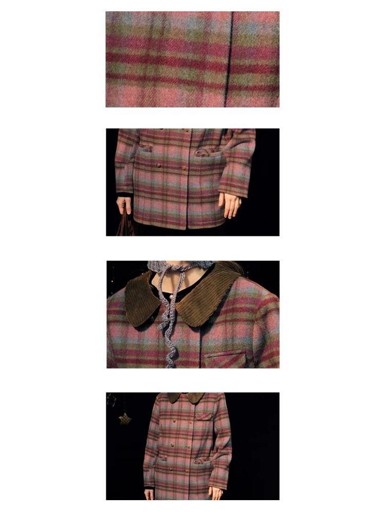 A-line silhouette double-breasted coat【s0000005943】