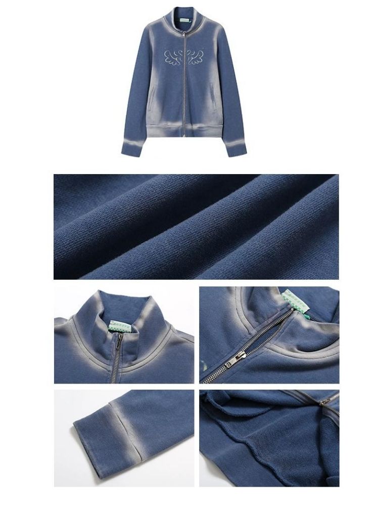 Washed color casual sweatshirt【s0000003388】