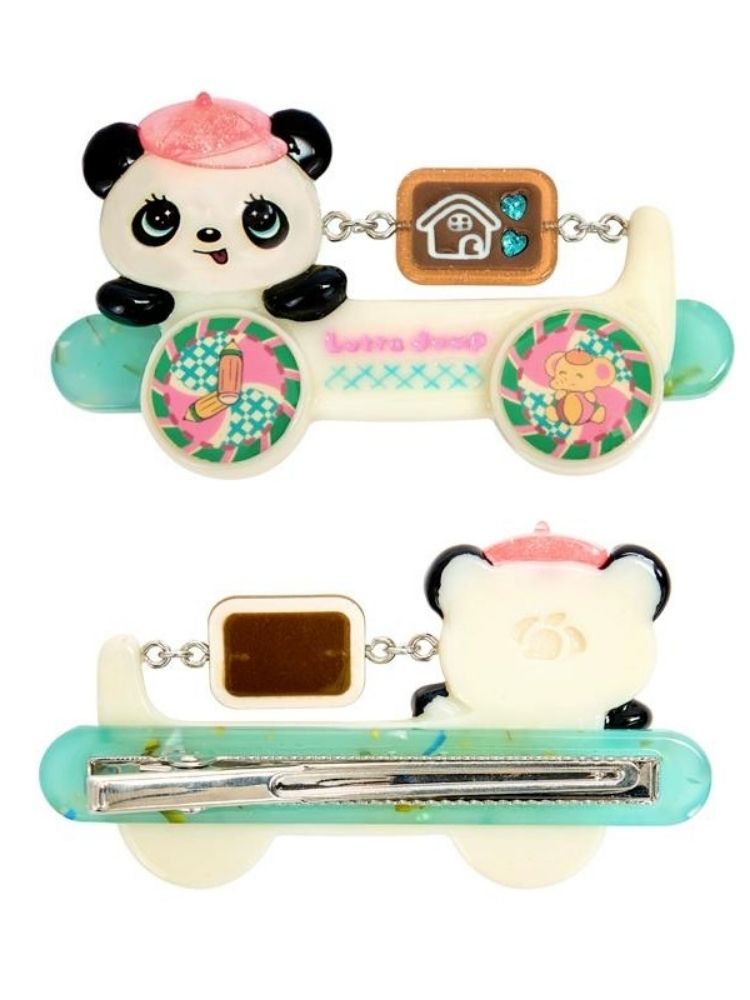 Panda Car Resin Necklace Hair Clip【s0000006117】