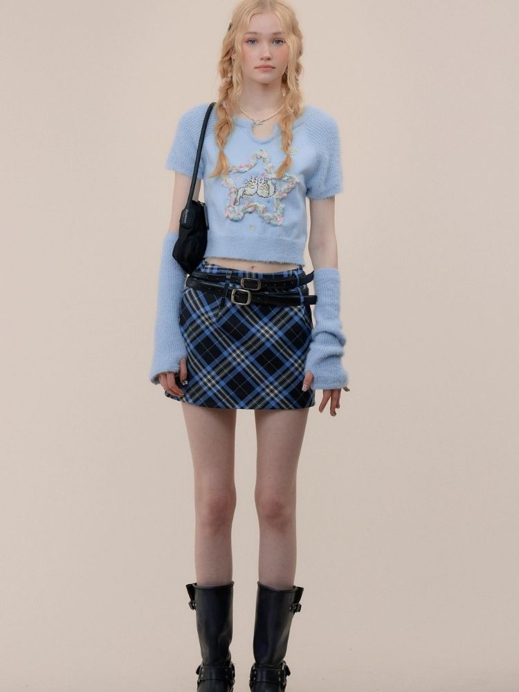 Short sleeve knit T-shirt【s0000003758】