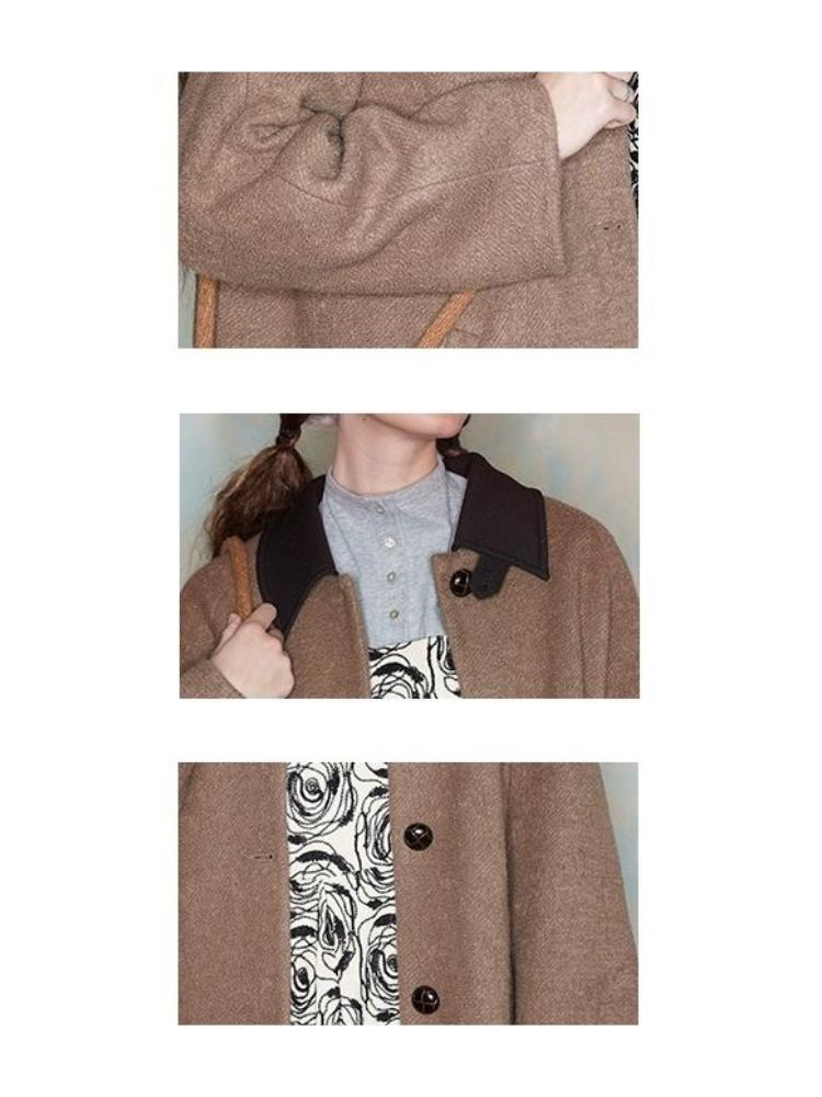 Mid-length warm fitted coat【s0000005930】