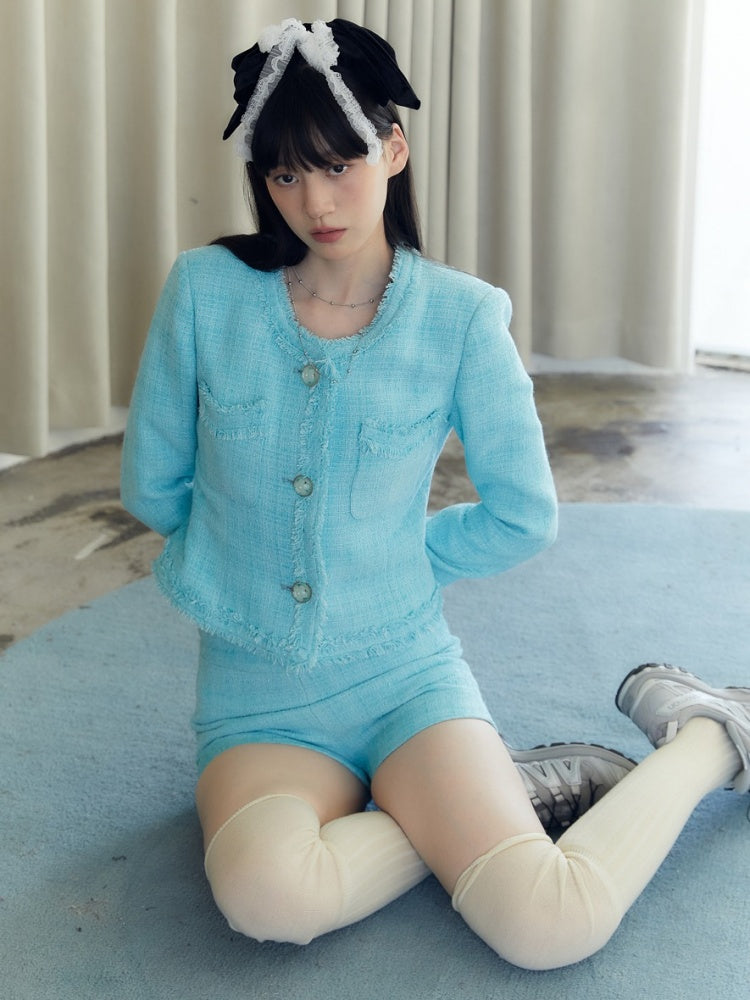 Retro Showa Style Tweed Jacket Setup【s0000003580】