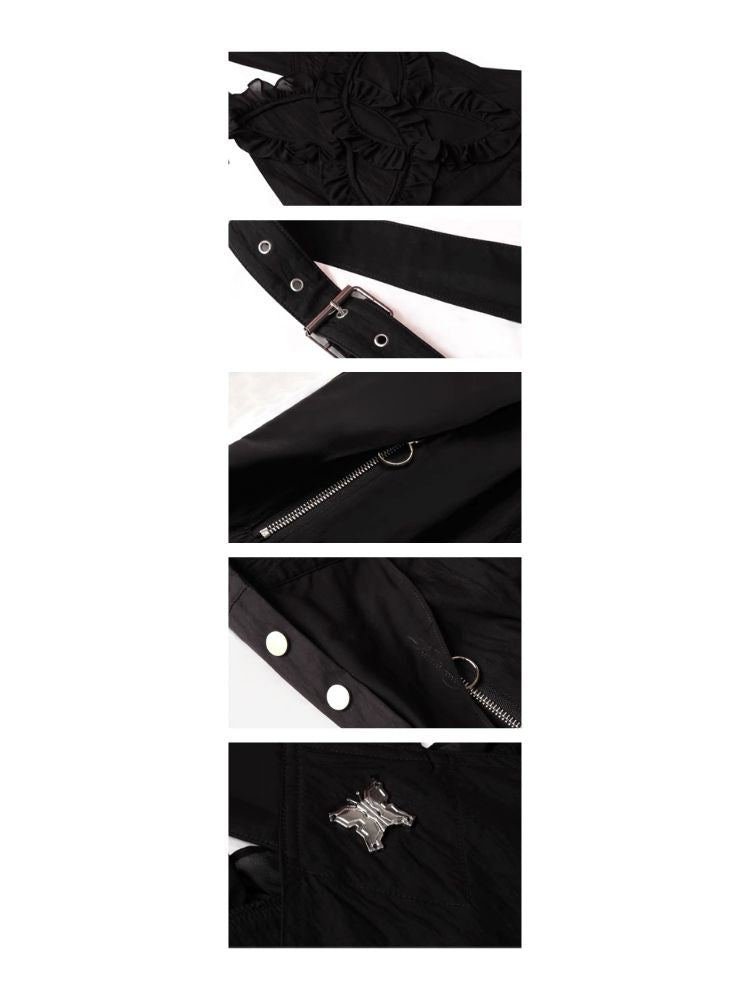 Lace Wide Leg Jumpsuit Back Pants【s0000006952】