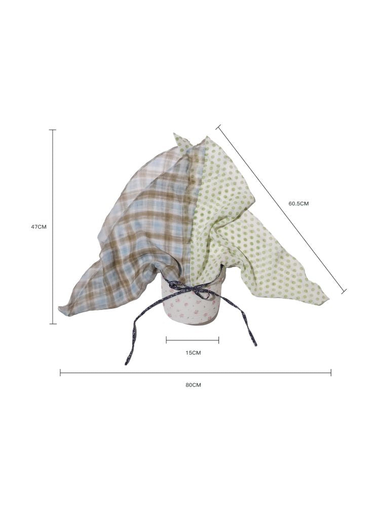 Show face small front brim turban hat【s0000013421】