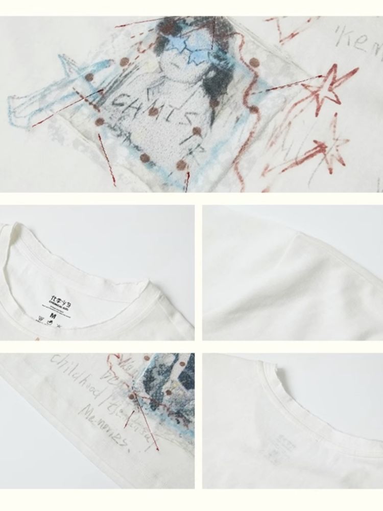 Loose short-sleeved splicing wind top【s0000012277】