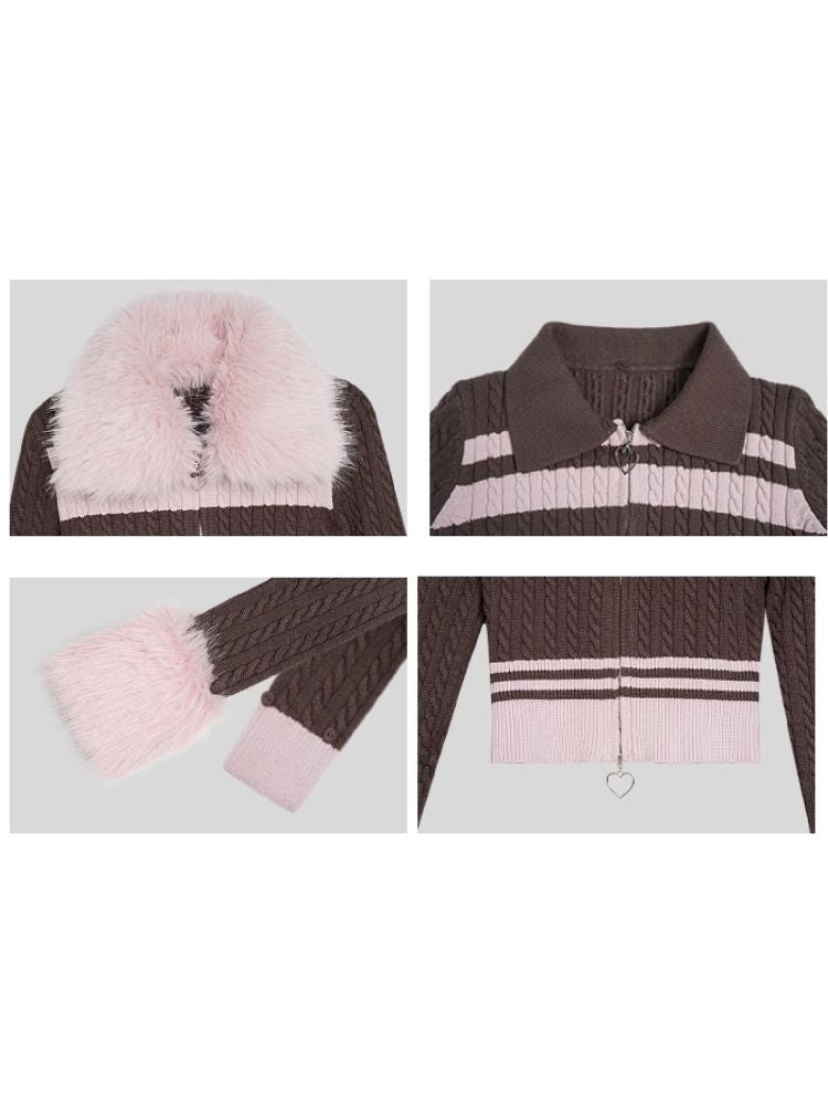 Double Head Zipper Knit Sweater 【s0000005046】