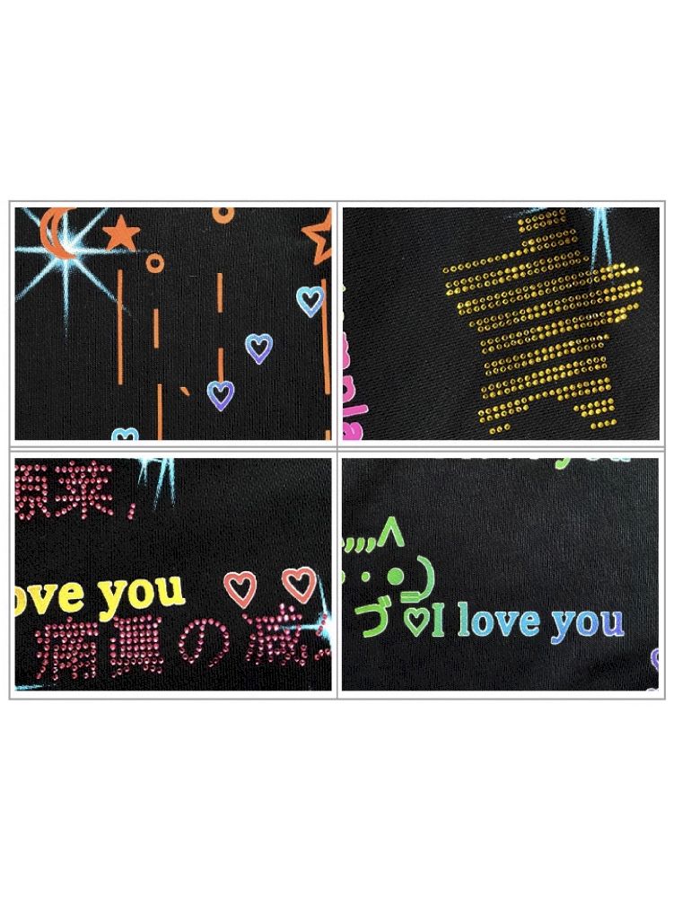 Sweatshirt with Martian rhinestones【s0000010502】