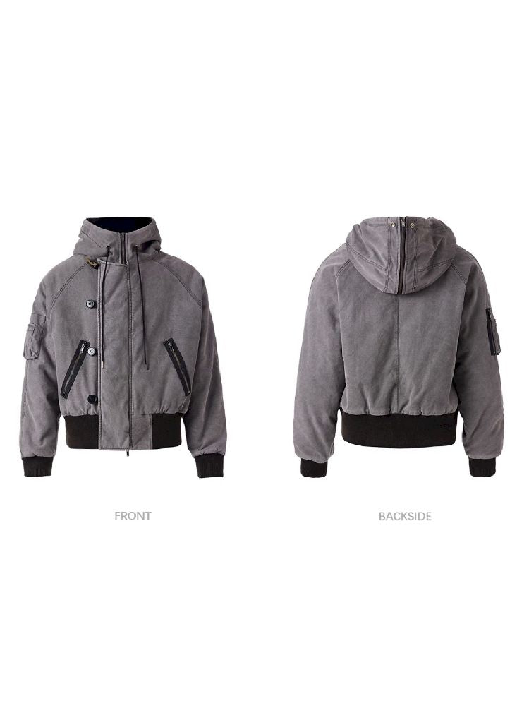 Flight Hooded Loose Jacket【s0000011361】