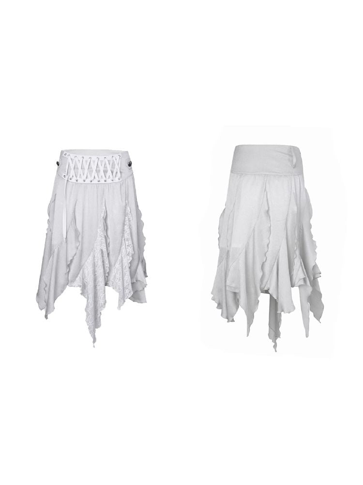 Lace Irregular Midi Skirt【s0000011833】
