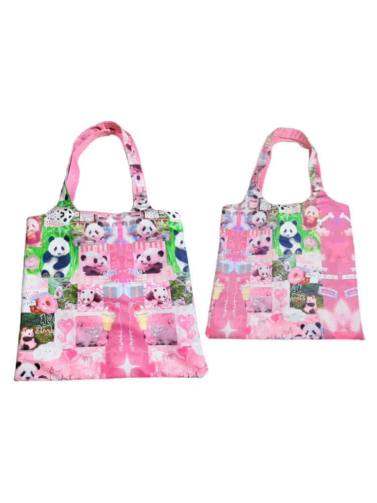 Cute Cartoon Print Shoulder Bag Tote Bag【s0000013980】