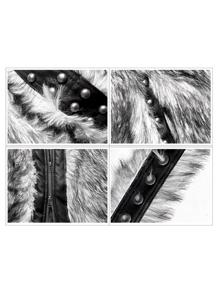 Gray Hair Patchwork Jacket【s0000010507】