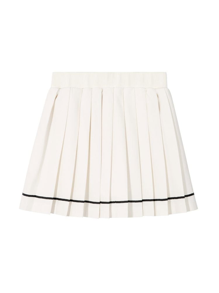 Kitten Printed Navy Neck Short Sleeve Half Dress【s0000013339】